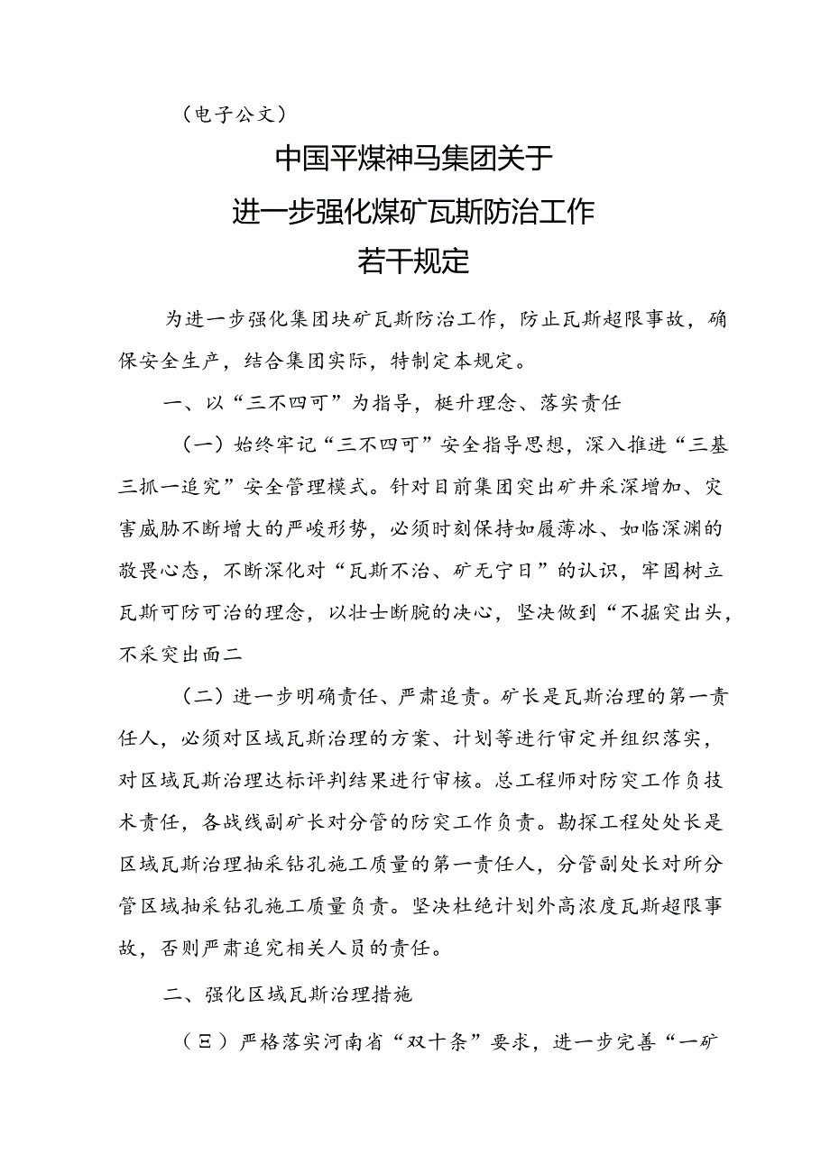 《中国平煤神马集团关于进一步强化煤矿瓦斯防治工作若干规定》[中平〔２０１７〕２５１号].docx_第2页