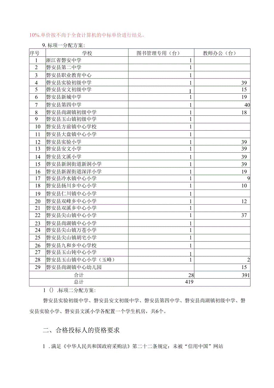 中小学教师办公计算机和学生教学计算机采购项目招标文件.docx_第3页