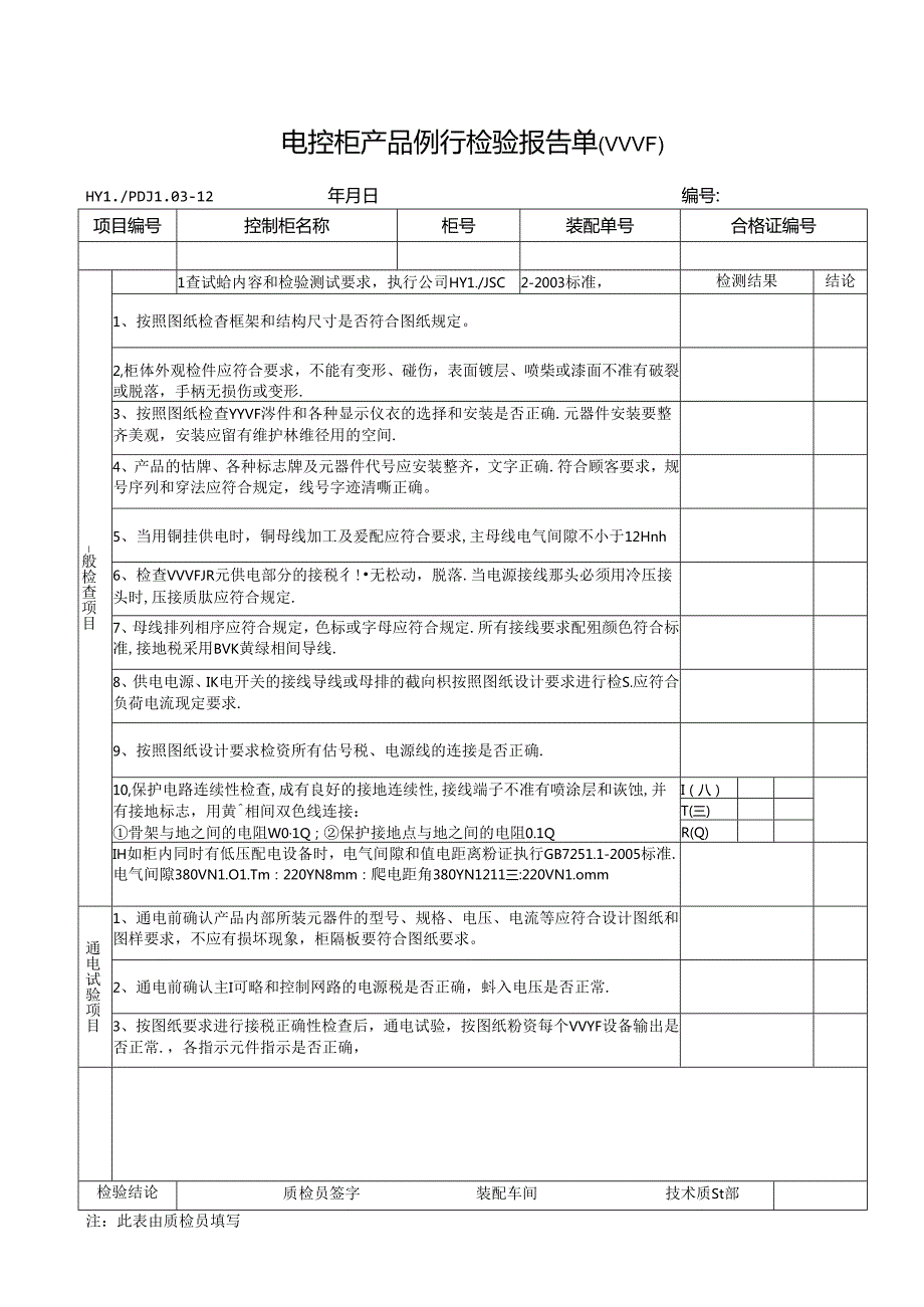 PDJL03-12VVVF产品例行检验报告单.docx_第1页