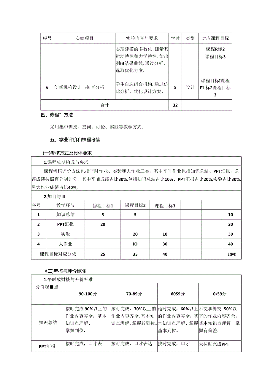 《ADAMS机械动力学仿真》教学大纲.docx_第3页