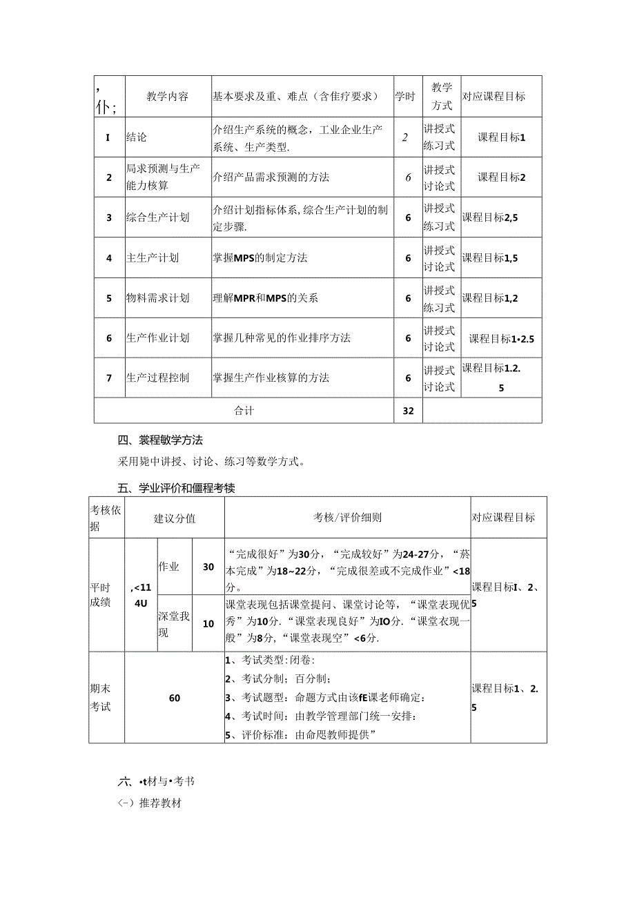 《生产计划与控制》教学大纲.docx_第2页