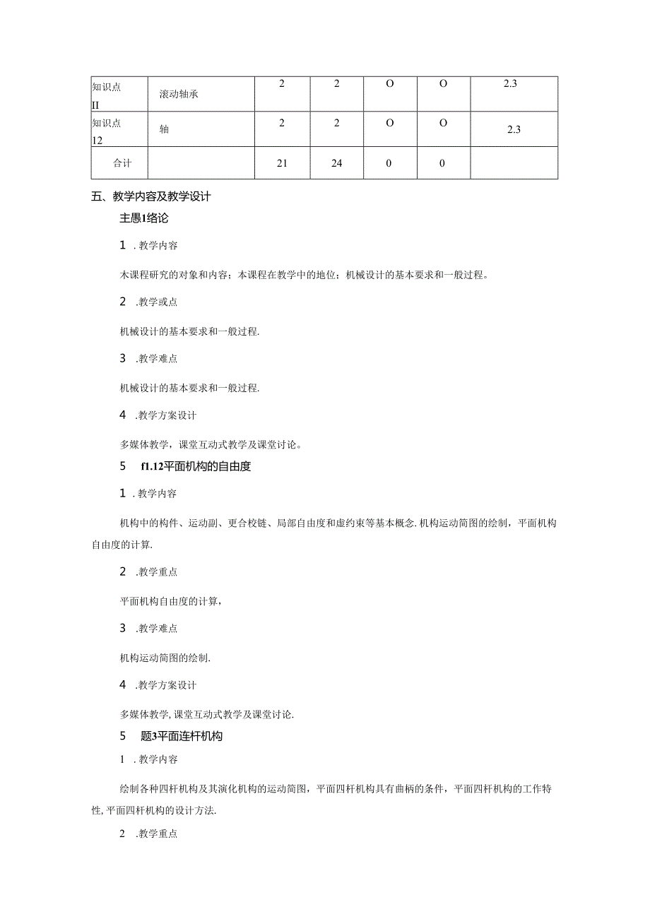 《机械设计基础》课程教学大纲.docx_第3页