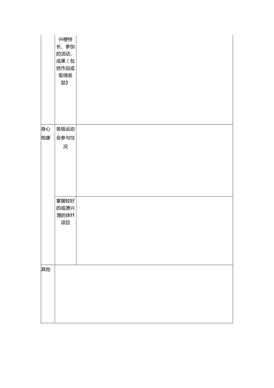 初中学生综合素质发展信息表.docx_第2页