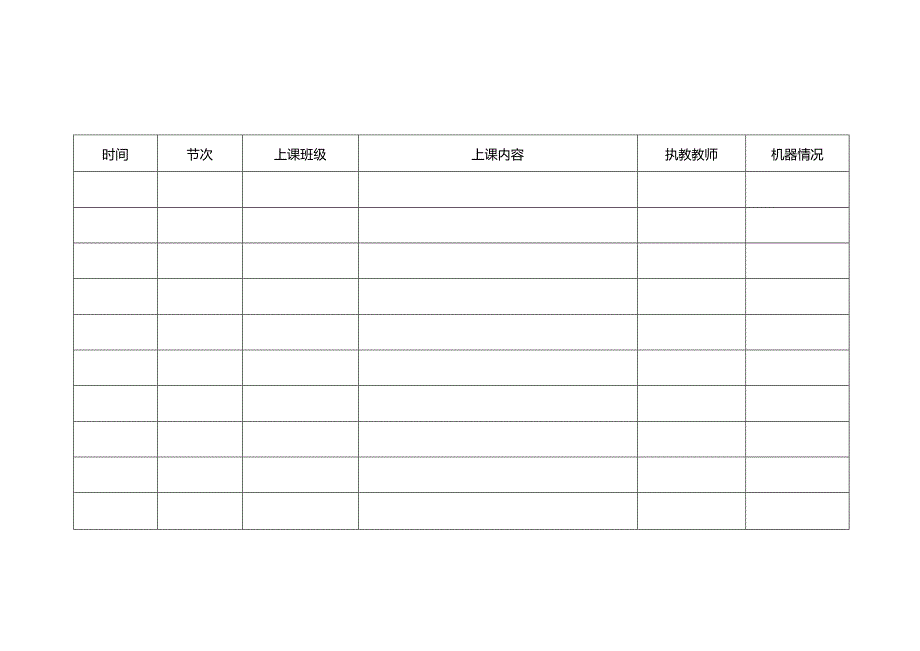 微机室使用记录表.docx_第2页