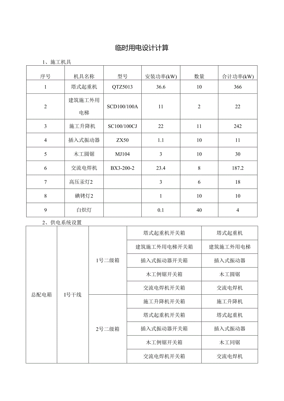 临时用电设计计算.docx_第1页