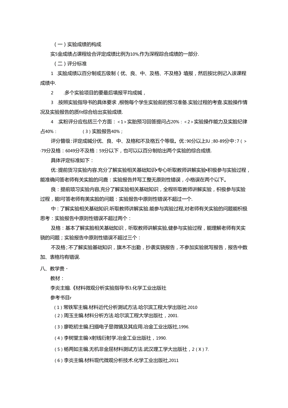 《材料研究与测试方法》实验教学大纲.docx_第3页