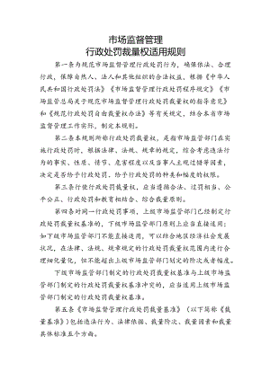 市场监督管理行政处罚裁量权适用规则.docx