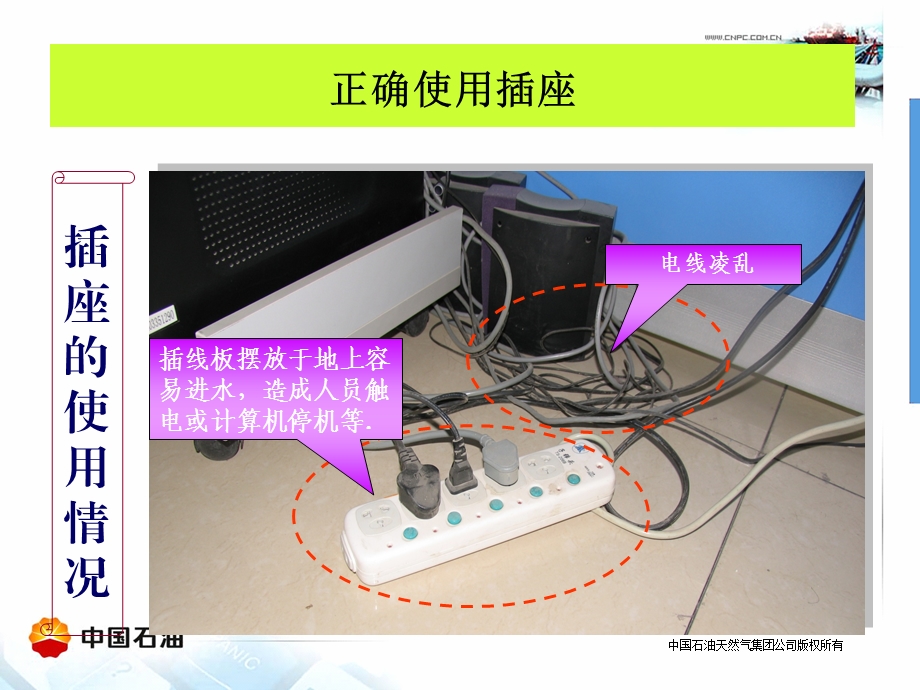 办公室安全-正确使用插座.pps_第2页